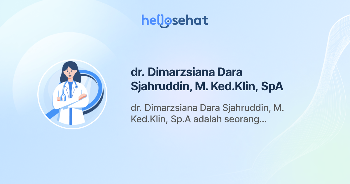 dr. Dimarzsiana Dara Sjahruddin, M. Ked.Klin, SpA