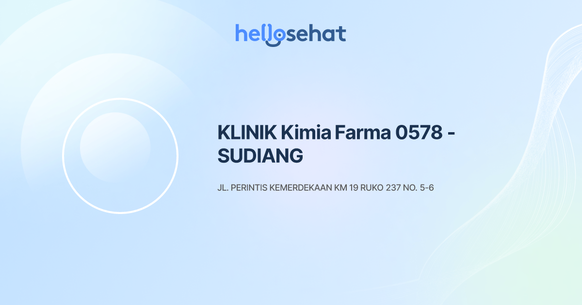 KLINIK Kimia Farma 0578 - SUDIANG