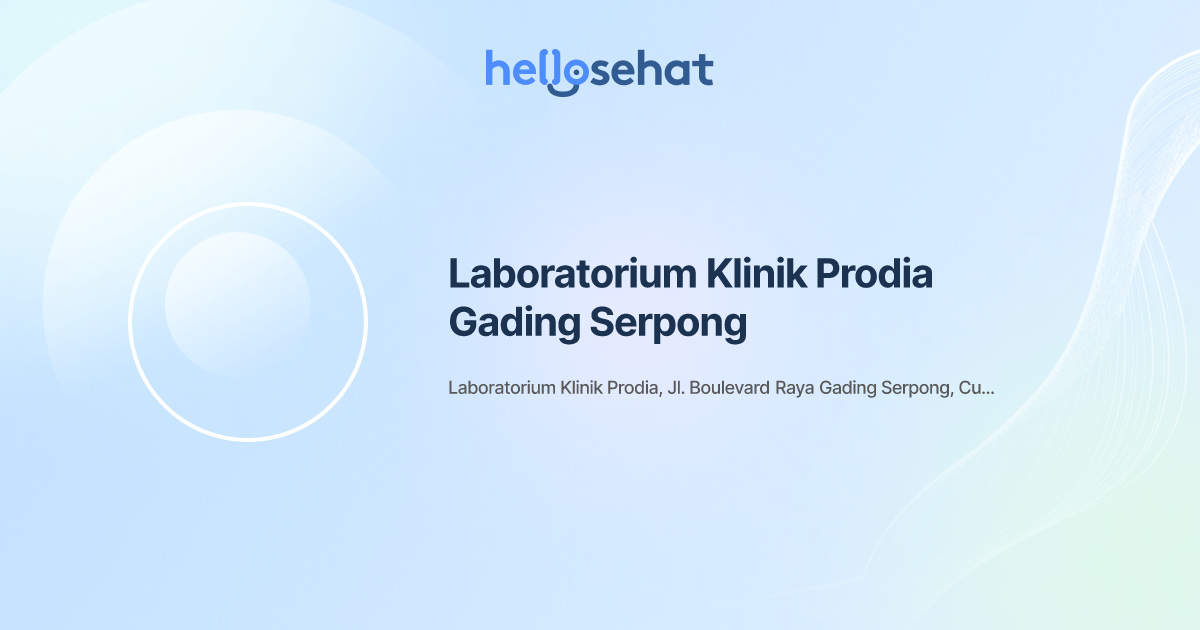 Laboratorium Klinik Prodia Gading Serpong