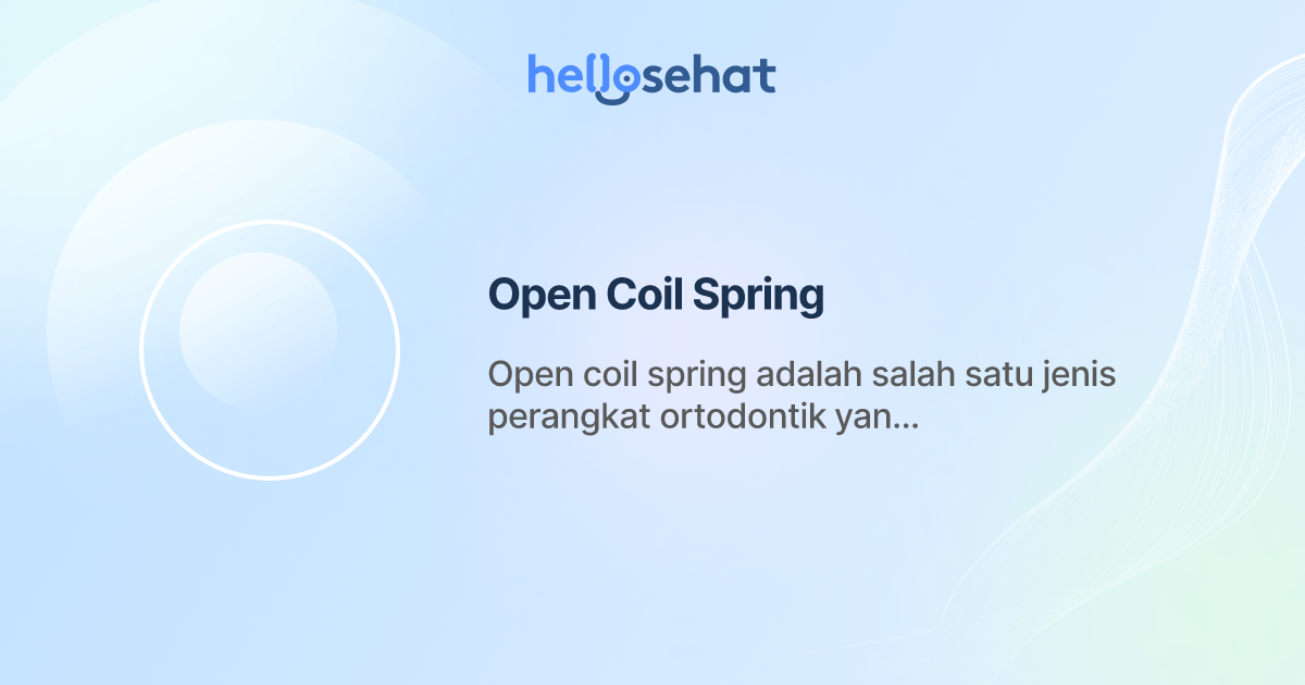 Open Coil Spring