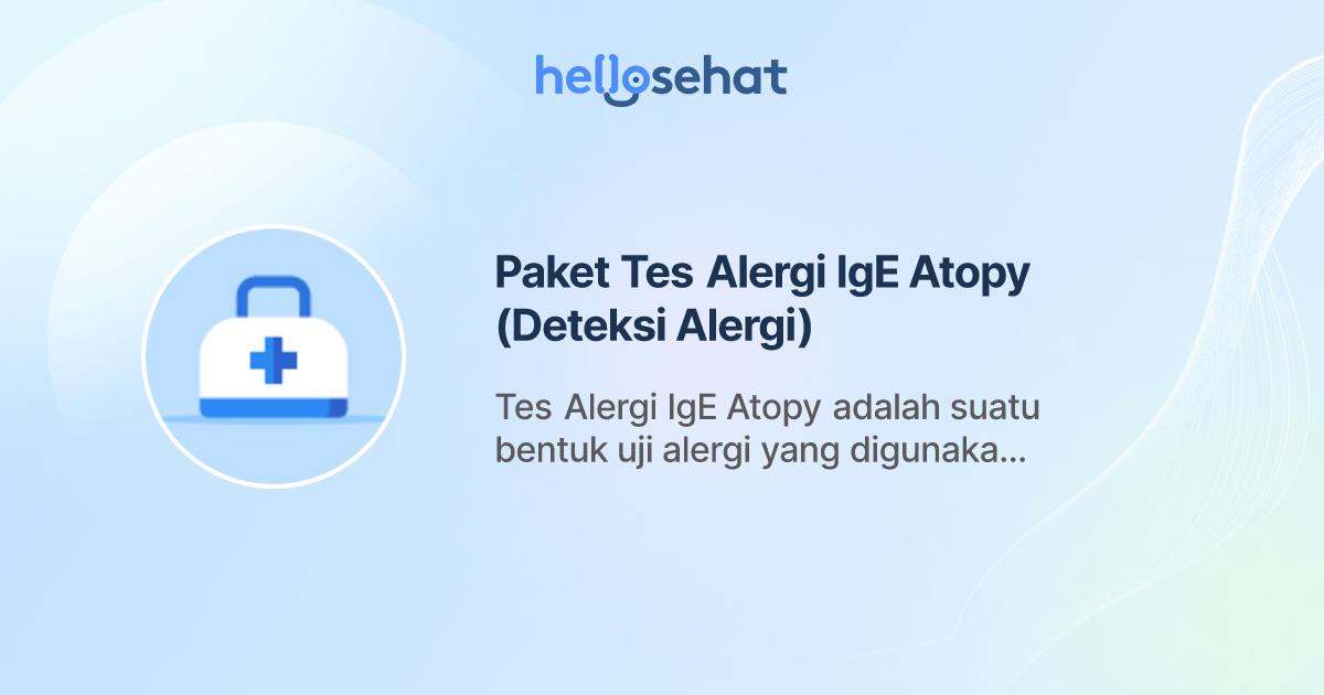 Paket Tes Alergi IgE Atopy (Deteksi Alergi)